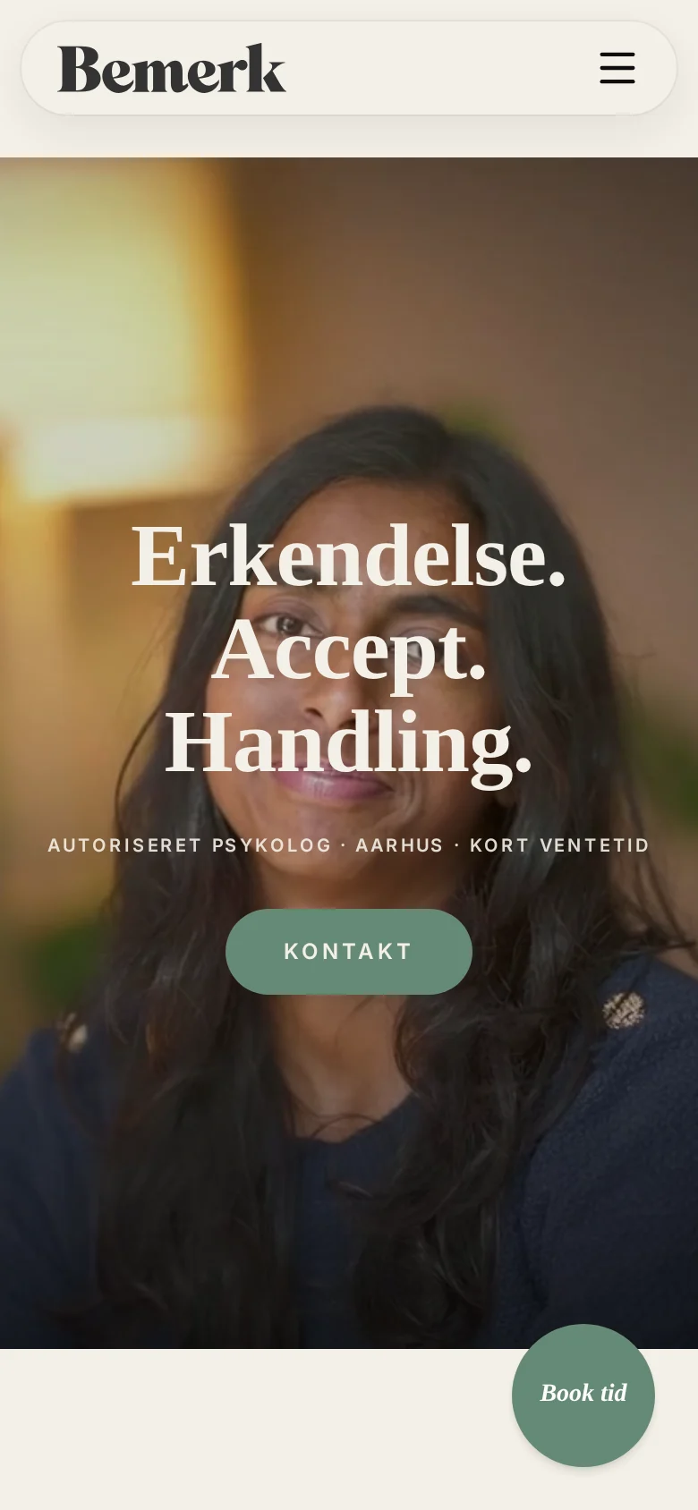 Bemerk vist på mobil